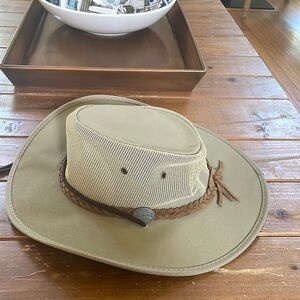 Barmah Australian Canvas Drover Hat Size L